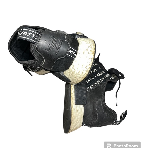 Size 10 ADIDAS NMD R1 BLACKOUT MENS - Picture 5 of 13